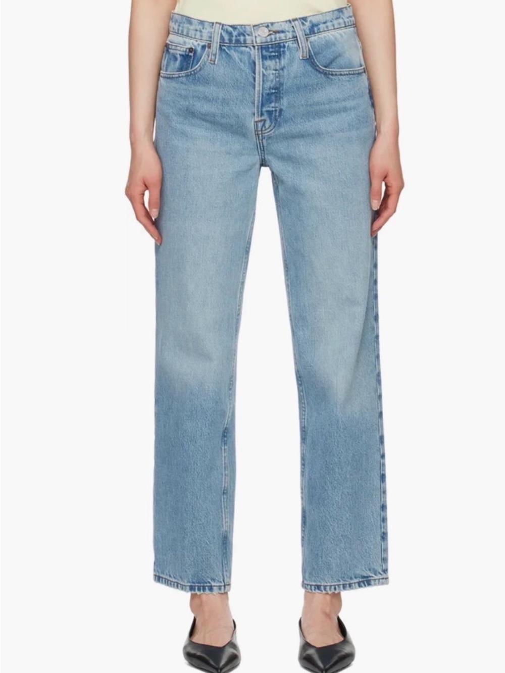 Frame Denim The Slouchy Straight Jeans Sz 27 - Picture 3 of 11